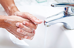 Handwashing to help stay healthy handwashing image
