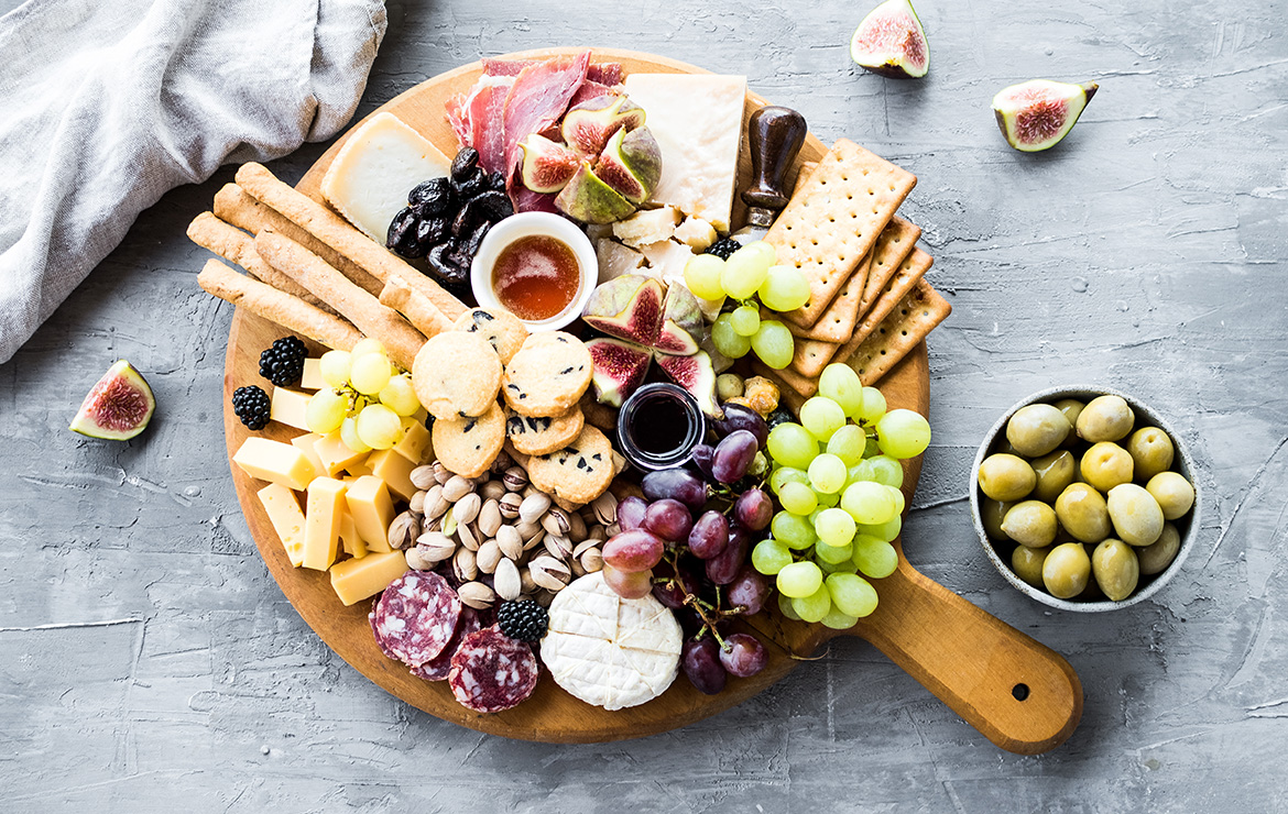 Presentation pf charcuterie