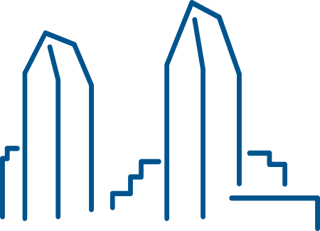 San Diego skyline line art