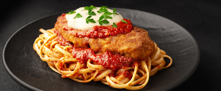 Chicken parmigiana pasta