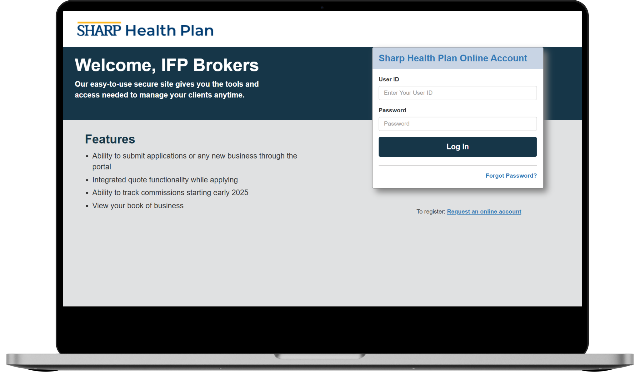 Sharp Health Plan Broker Portal Login
